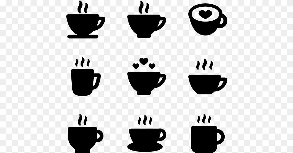 Cup Of Coffee Cup Of Tea Icon, Gray Png Image