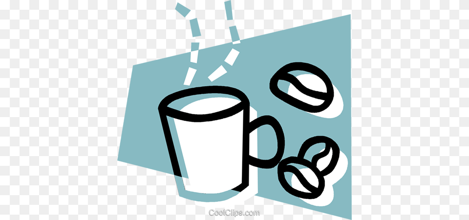 Cup Of Coffee With Coffee Beans Royalty Vector Clip Art, Beverage, Coffee Cup Free Png