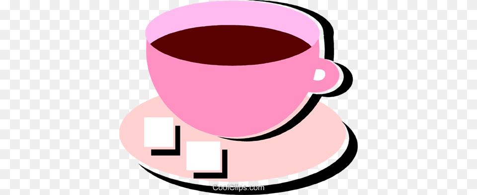 Cup Of Coffee With Two Sugar Cubes Royalty Vector Clip Art, Saucer, Beverage, Clothing, Hardhat Free Transparent Png