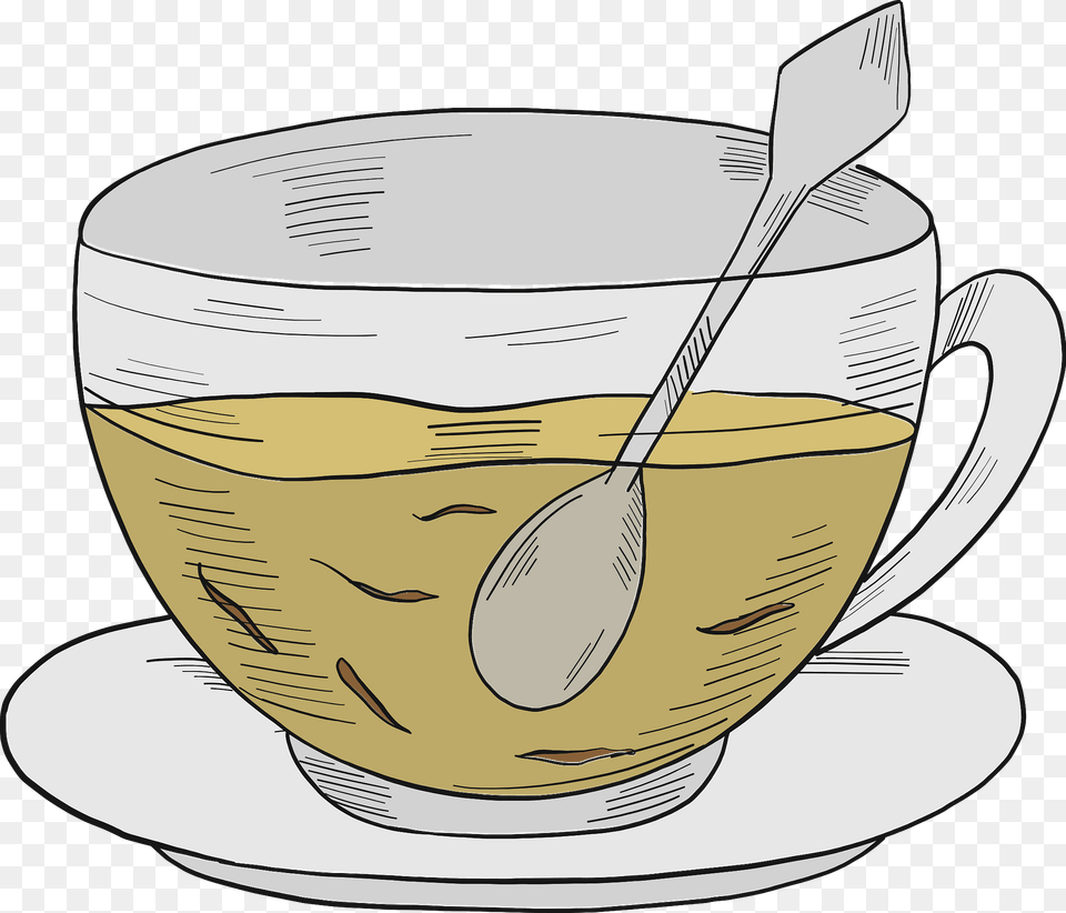 Cup Of Tea Clipart, Spoon, Cutlery, Bowl, Soup Bowl Free Png Download
