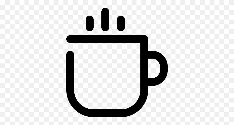Cup Outline Icon, Gray Free Png Download