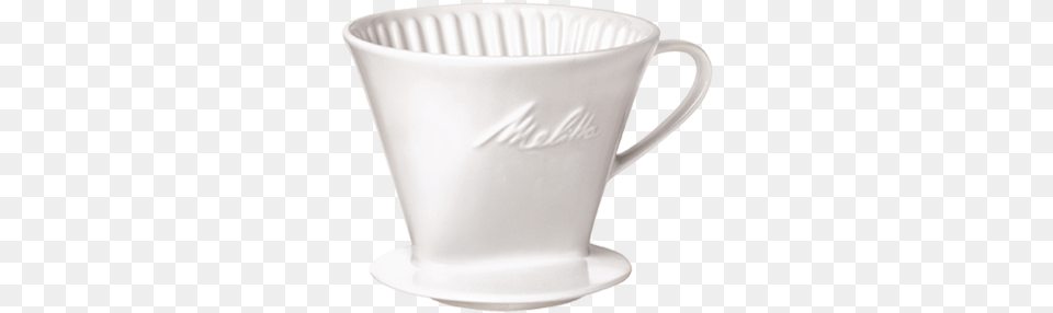 Cup Porcelain Pour Over Coffeemaker Melitta Porcelain Coffee Filter 102 Pourover, Art, Pottery, Saucer, Beverage Png Image