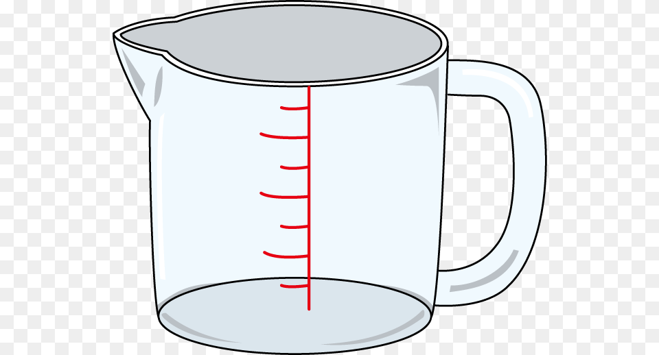 Cup Transparent Measurement Mug, Measuring Cup, Chart, Plot Png Image