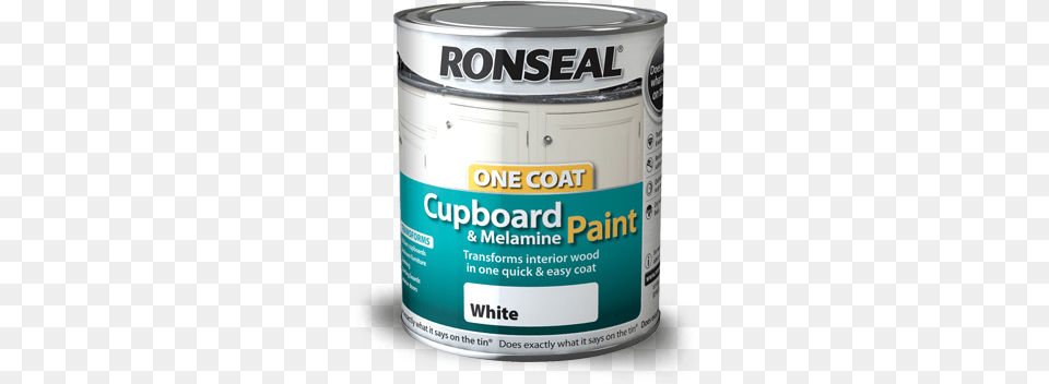 Cupboard Paint 750ml Ronseal Cupboard Paint White, Paint Container, Can, Tin Free Png
