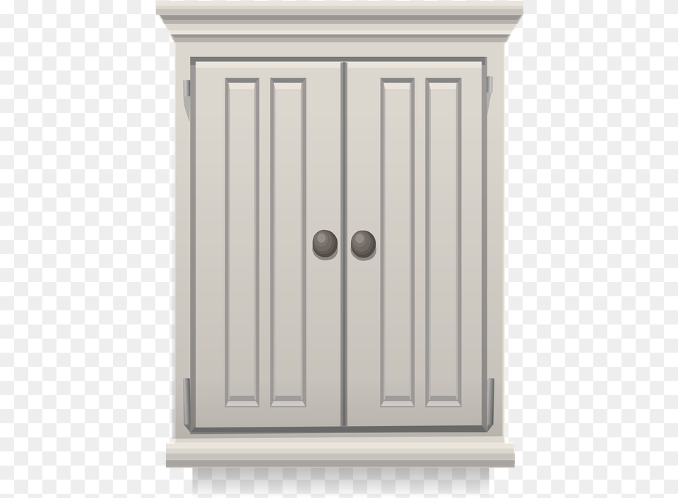 Cupboard Storage Cabinet Furniture Wood Wooden White Cupboard, Closet, Gate Png Image