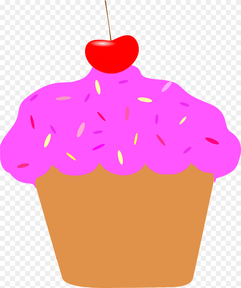 Cupcake Animation, Cake, Cream, Dessert, Food Png Image