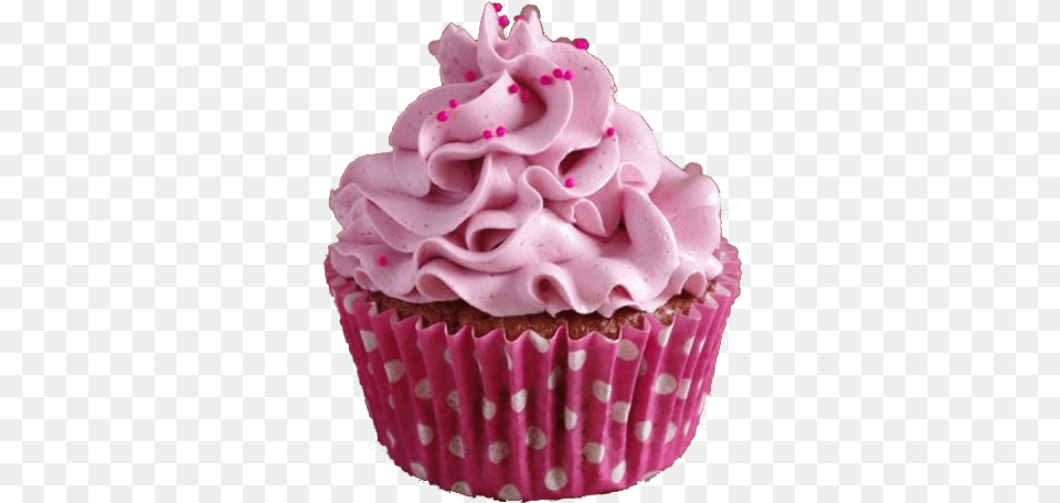 Cupcake Au Framboise, Birthday Cake, Cake, Cream, Dessert Free Png