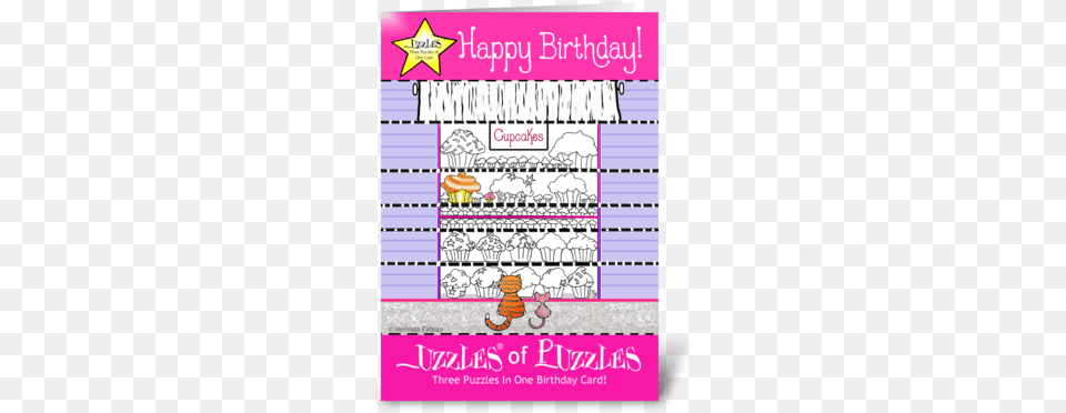 Cupcake Birthday Greeting Card Greeting Card, Advertisement, Poster, Book, Publication Free Transparent Png
