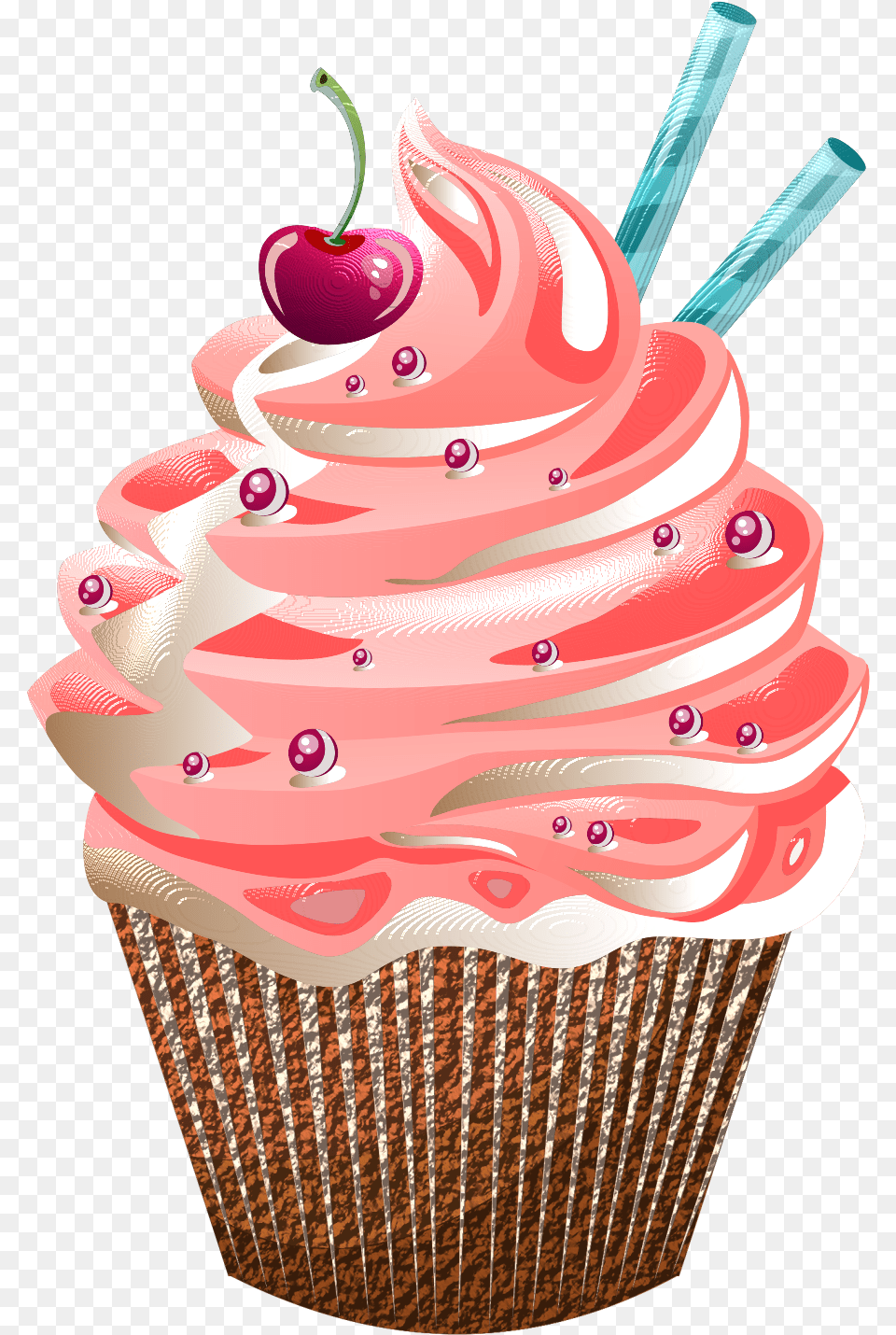 Cupcake Cakes Bakery Clip Art Cup Cakes Transparent Background, Cake, Cream, Dessert, Food Png Image