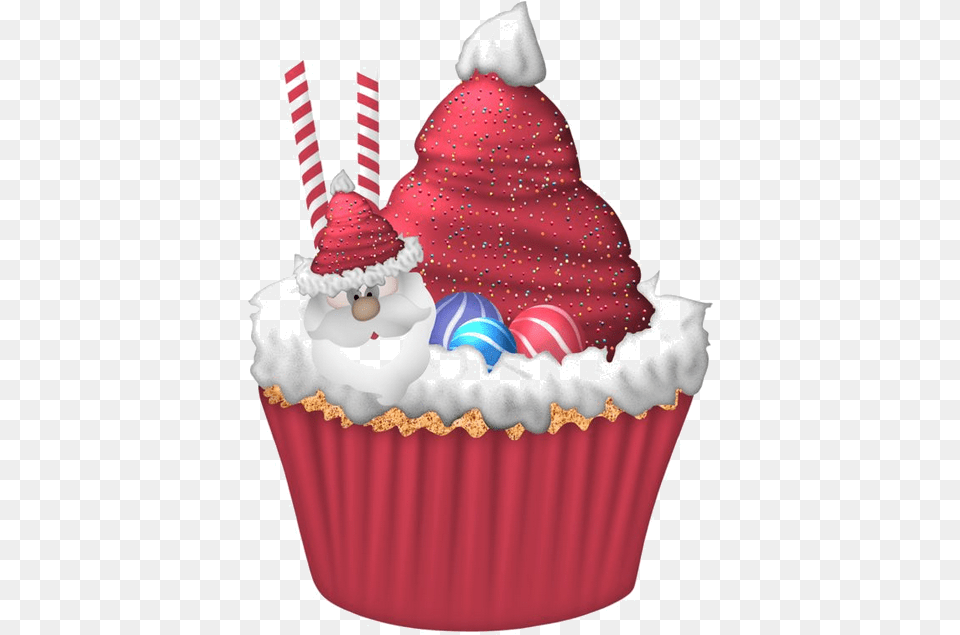 Cupcake Christmas Cake Birthday Cake Christmas Pudding, Cream, Dessert, Food, Icing Free Png