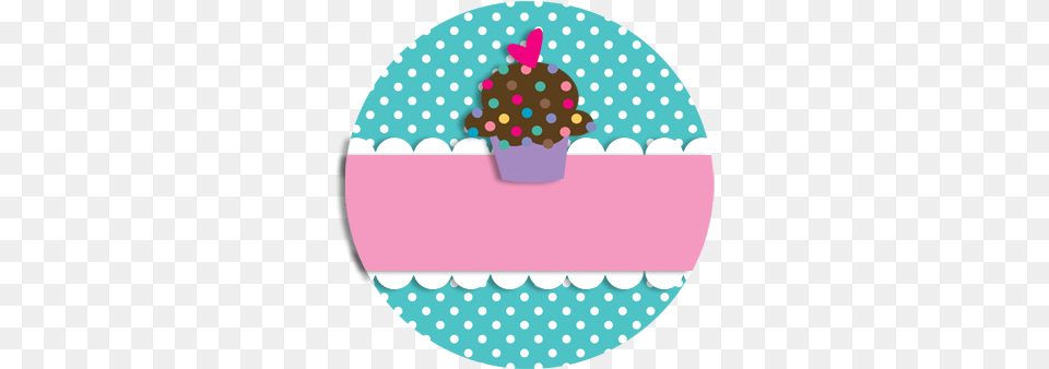 Cupcake Circles 1 Inch Blue Its A Girl Purple Elephant, Pattern, Cream, Dessert, Food Free Transparent Png