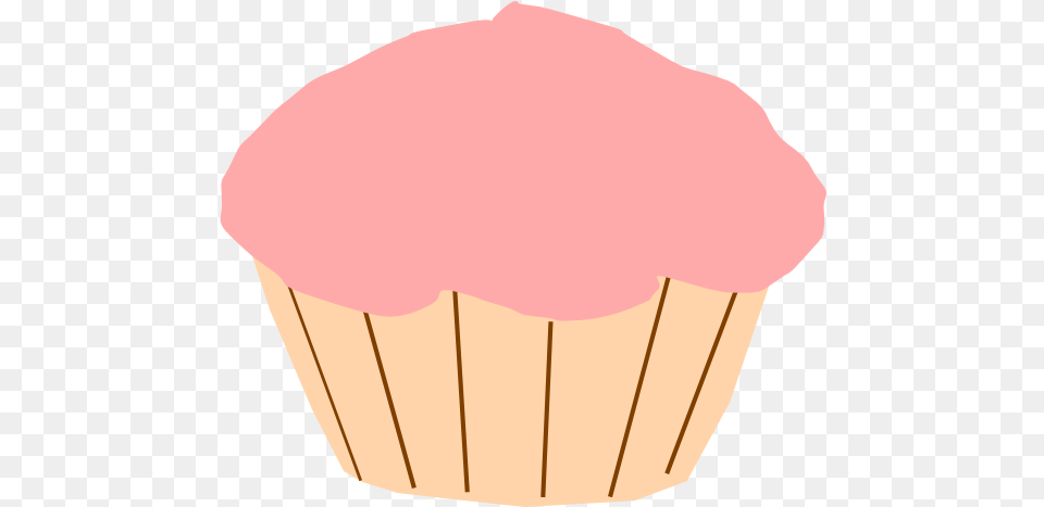 Cupcake Clip Art At Clker Gambar Cup Cake Kartun, Cream, Dessert, Food, Icing Free Png