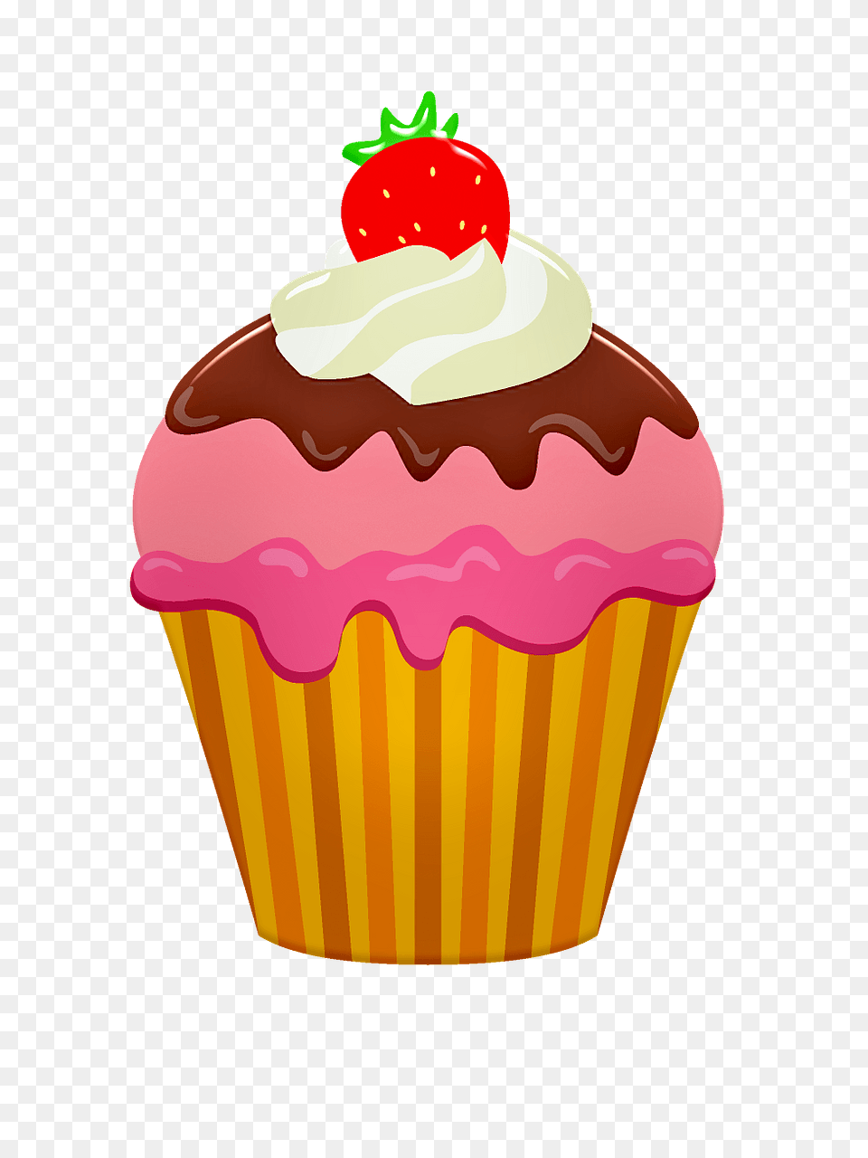 Cupcake Clipart, Food, Cake, Cream, Dessert Free Png Download