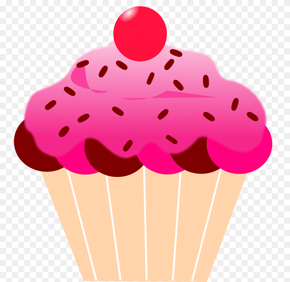 Cupcake Clipart, Cake, Cream, Dessert, Food Png