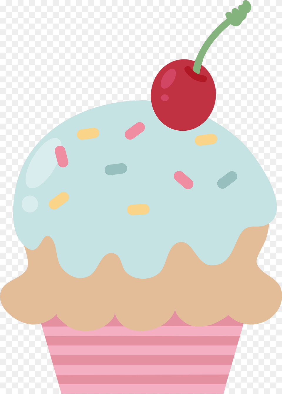 Cupcake Clipart, Cake, Ice Cream, Food, Dessert Png Image