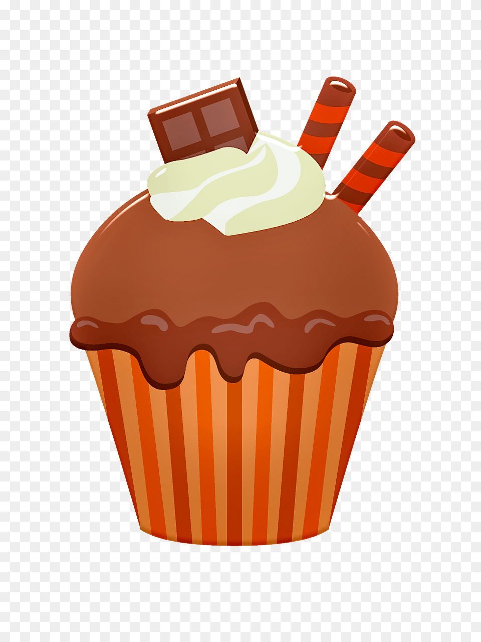 Cupcake Clipart, Cake, Cream, Dessert, Food Png Image