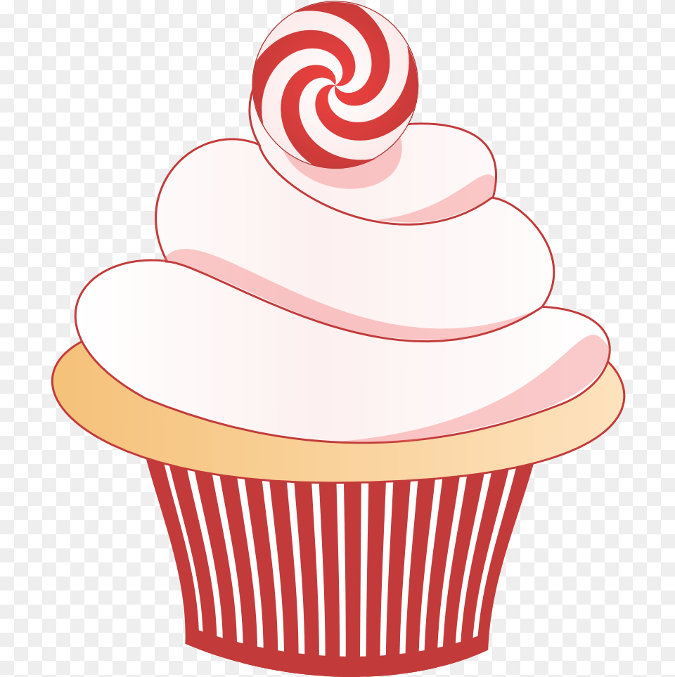 Cupcake Clipart December Background Cupcake Clipart, Cake, Cream, Dessert, Food Free Png