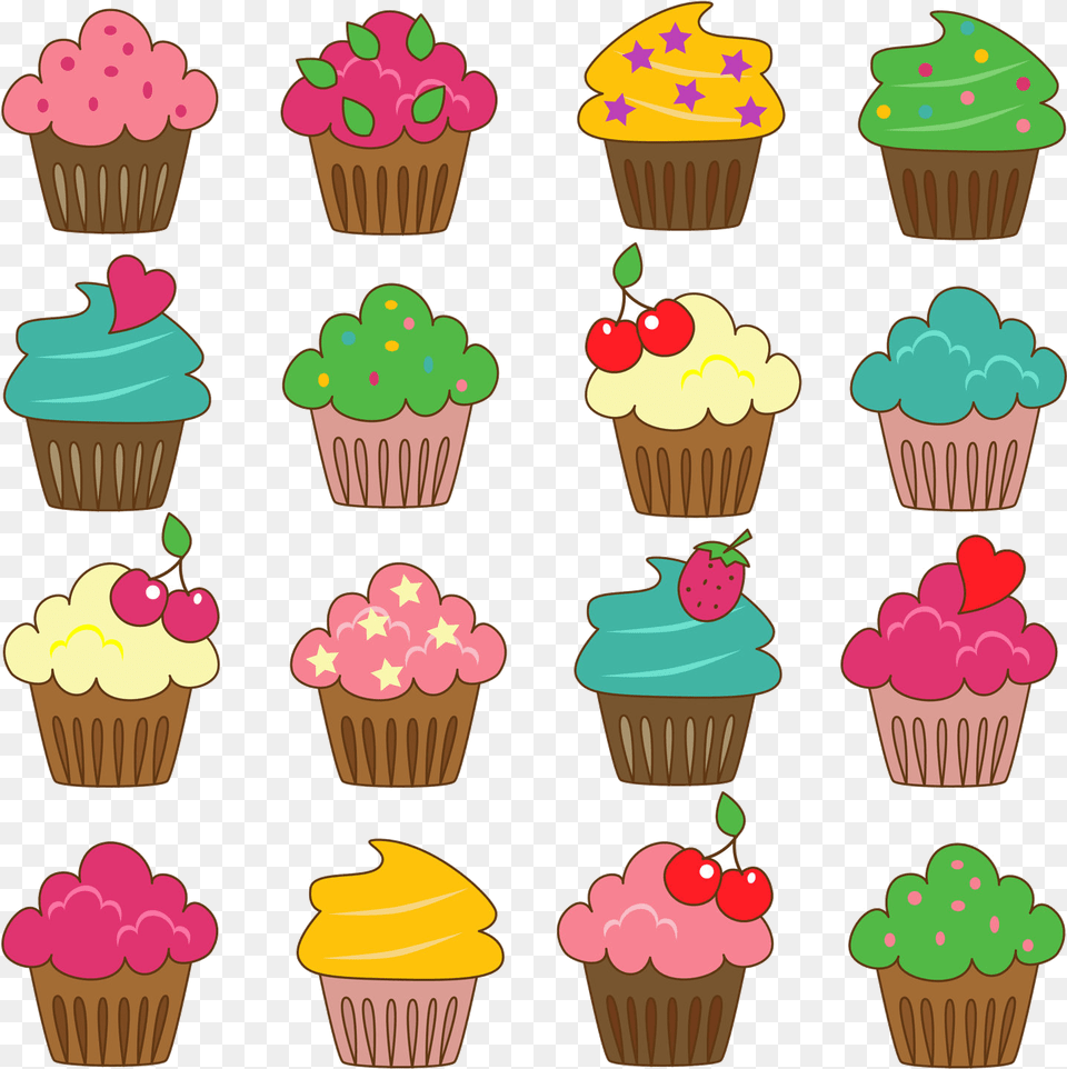 Cupcake Clipart Images Transparent Cupcake Clipart, Cake, Cream, Dessert, Food Png Image