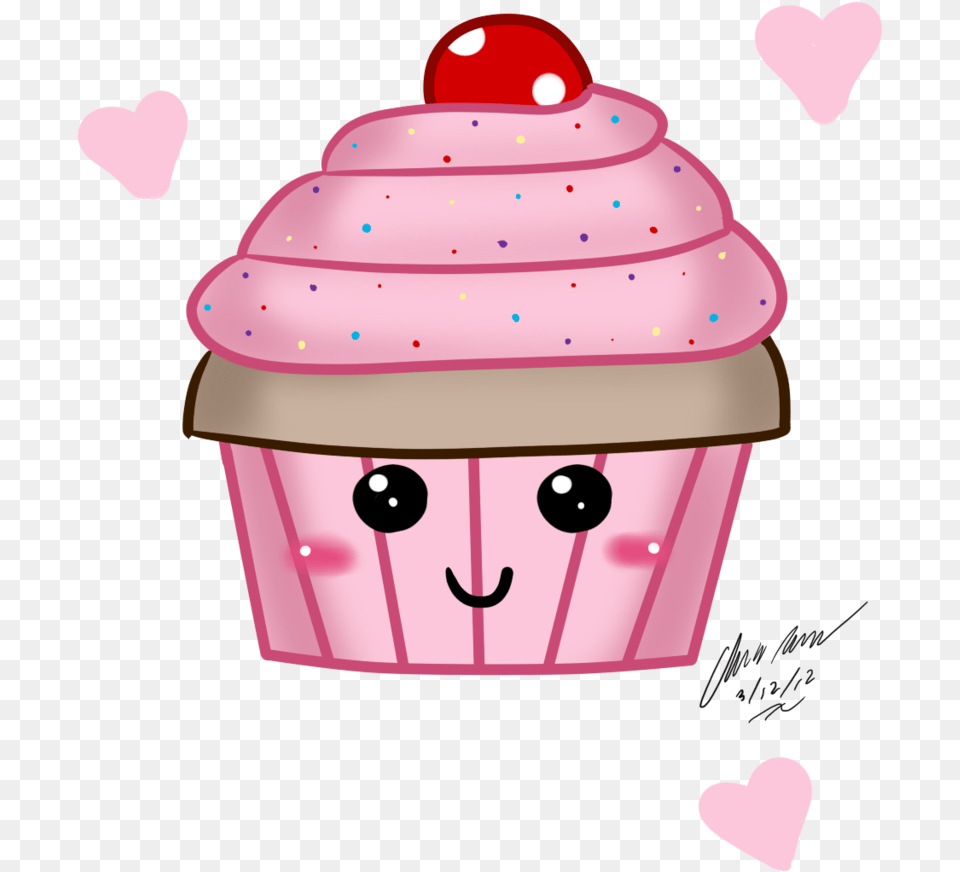 Cupcake Clipart Kawaii, Cake, Cream, Dessert, Food Free Transparent Png