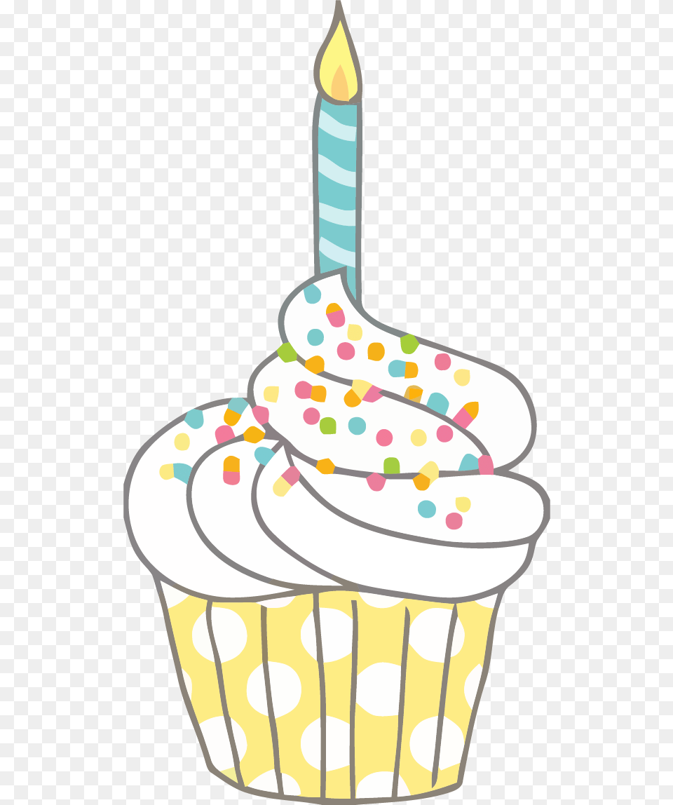Cupcake Clipart Small Birthday Cake Clip Art, Cream, Dessert, Food, Icing Png Image
