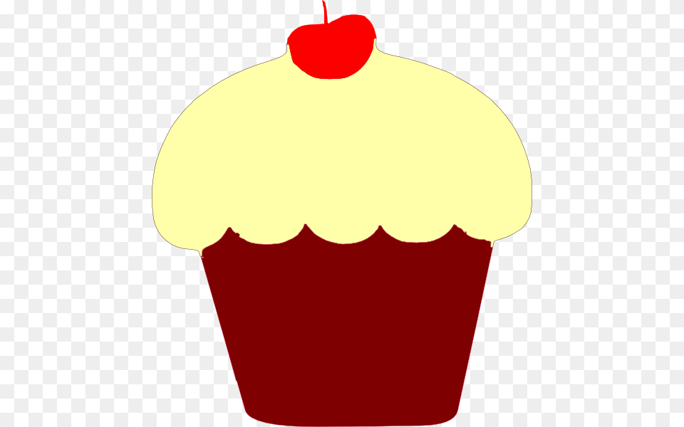 Cupcake Clipart Sparkly Red Velvet Cupcake Clipart, Cake, Cream, Dessert, Food Free Png Download