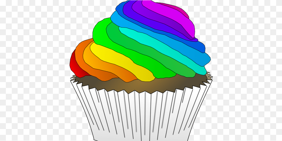 Cupcake Clipart Summer Cupcake Clipart Rainbow, Cake, Cream, Dessert, Food Png