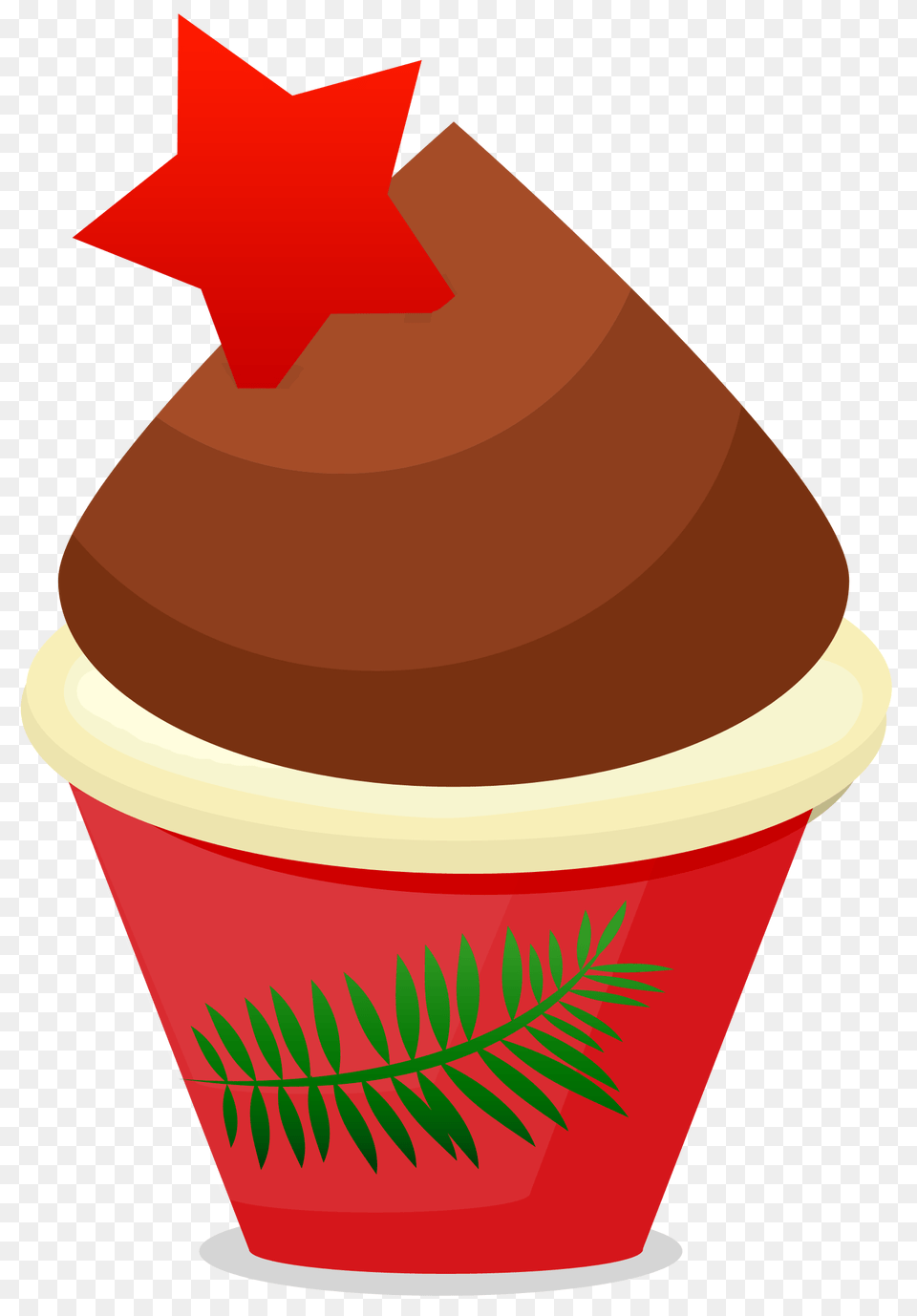 Cupcake Clipart Transparent Christmas Treats Clipart, Cake, Plant, Leaf, Food Png
