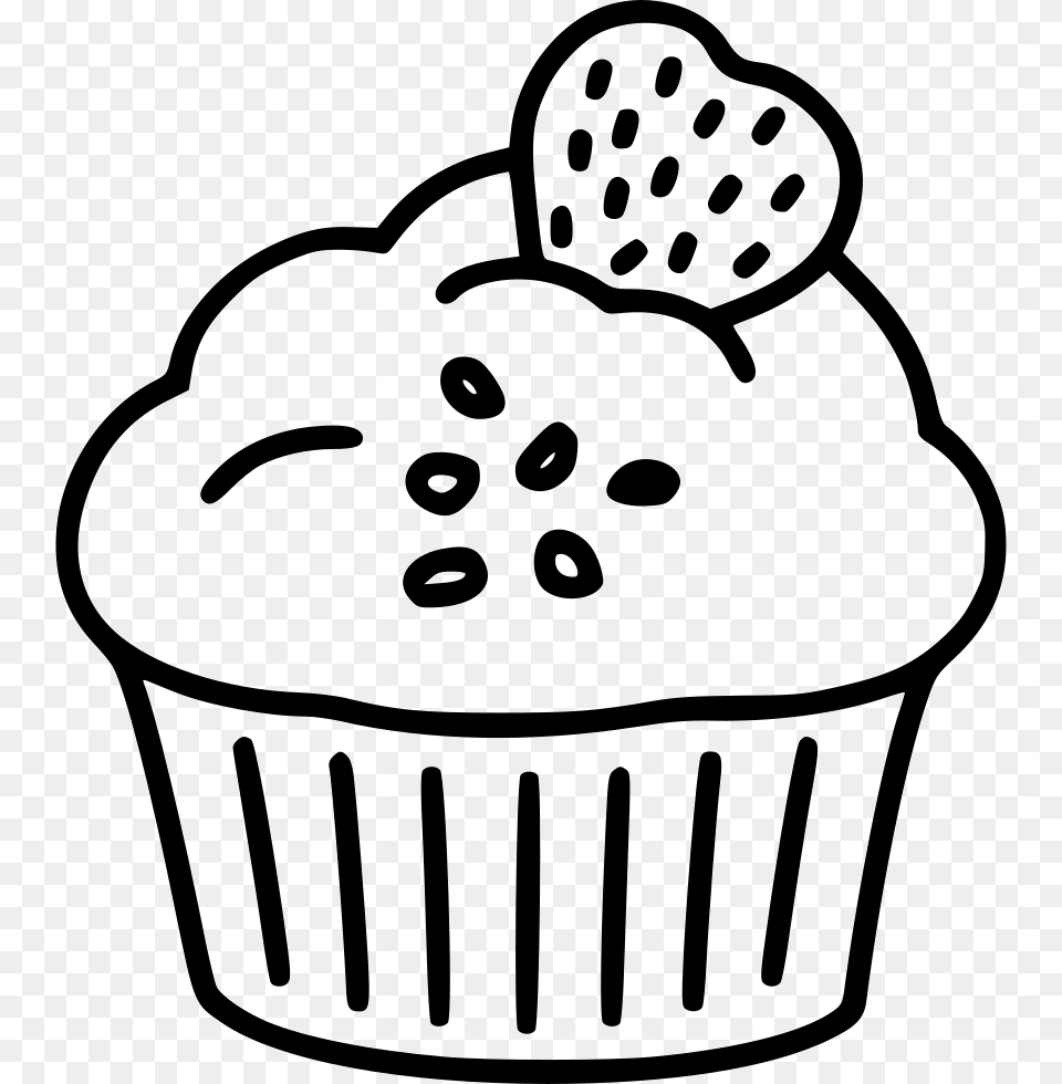 Cupcake Cupcake Icon White, Cake, Cream, Dessert, Food Free Png