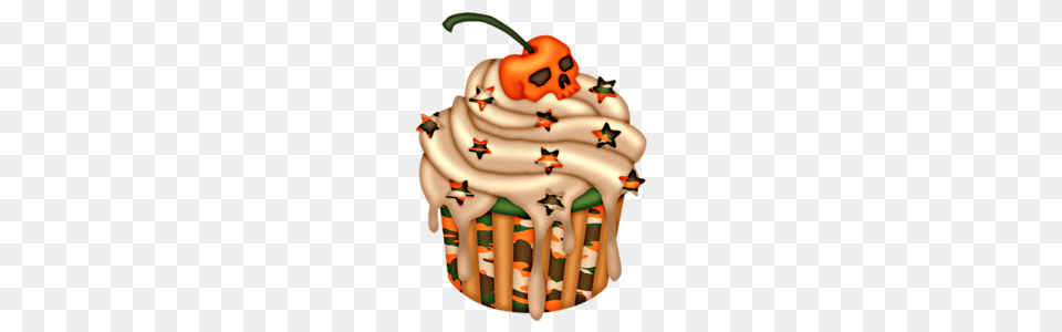 Cupcake Cupkake Clip Art Halloween Clipart, Cake, Cream, Dessert, Food Free Png Download