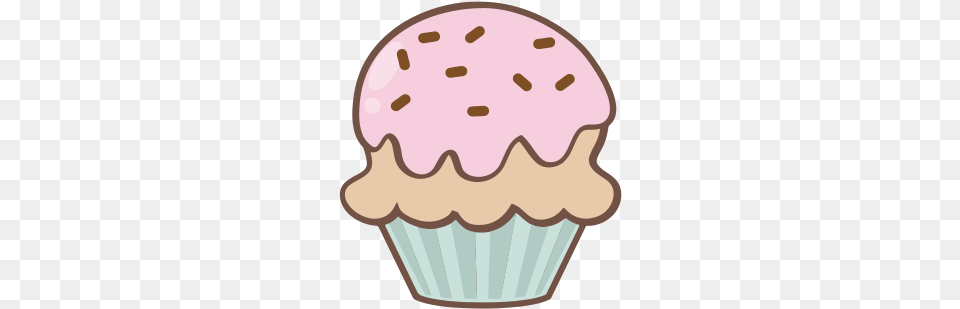 Cupcake Dessert Cake Sweet Pastry Birthday Sugar Cute Ice Cream Cup, Food, Sweets, Icing, Person Png