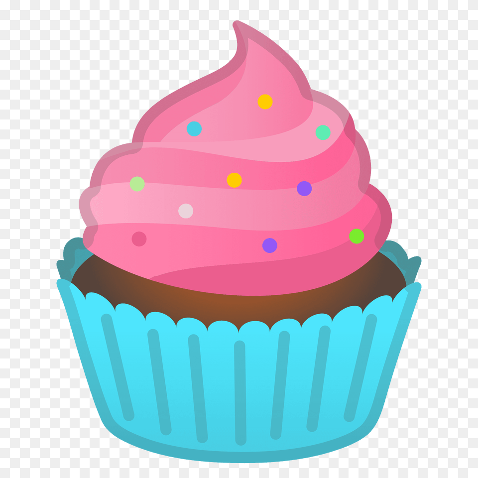 Cupcake Emoji Clipart, Birthday Cake, Cake, Cream, Dessert Png Image