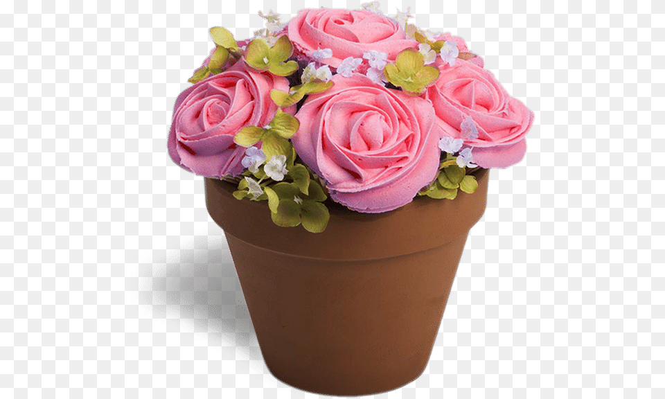 Cupcake Flower Bouquet, Flower Arrangement, Flower Bouquet, Plant, Rose Free Png Download