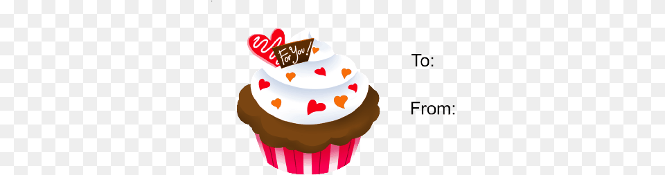 Cupcake Gift Tag Cupcake, Birthday Cake, Cake, Cream, Dessert Free Transparent Png