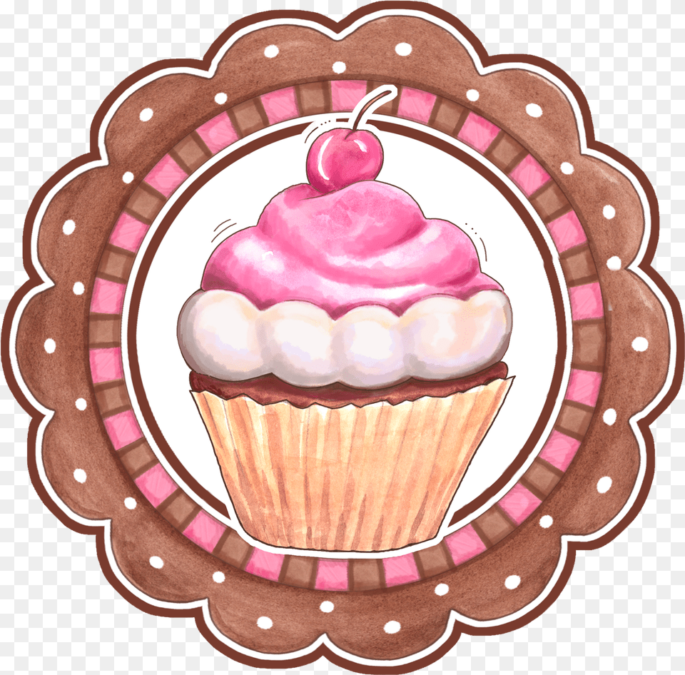 Cupcake Logo Cakepins Cupcake Clip Art, Cake, Cream, Dessert, Food Free Png Download