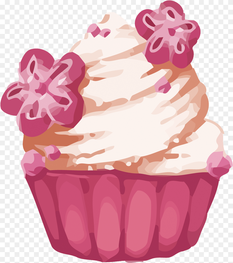 Cupcake Macaron Muffin Pastry Pastry Cake Clipart, Cream, Dessert, Food, Icing Png Image