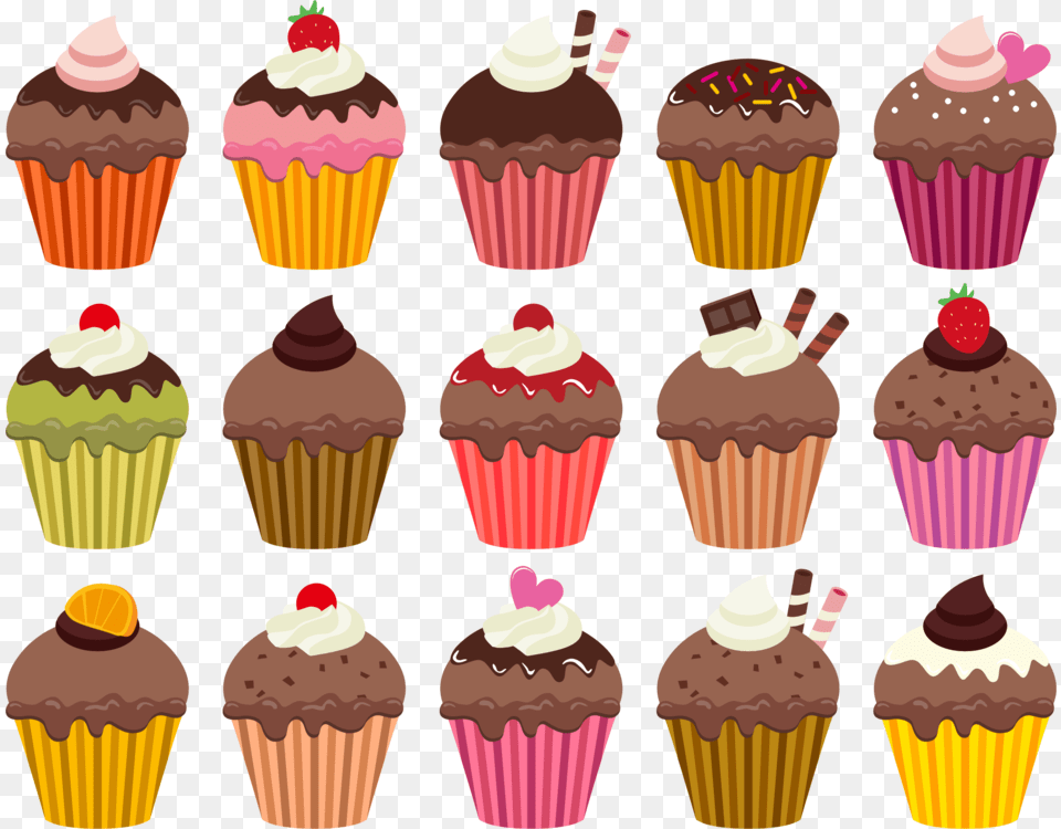 Cupcake Muffin Cream Red Velvet Cake, Dessert, Food, Icing, Ice Cream Png Image