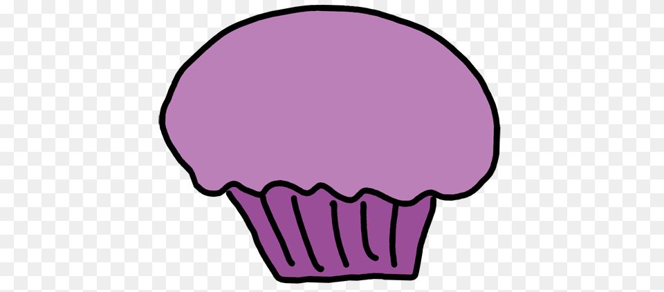 Cupcake Outline, Cake, Cream, Dessert, Food Free Png