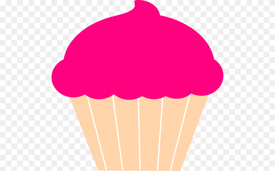 Cupcake Outline, Cake, Cream, Dessert, Food Free Png Download