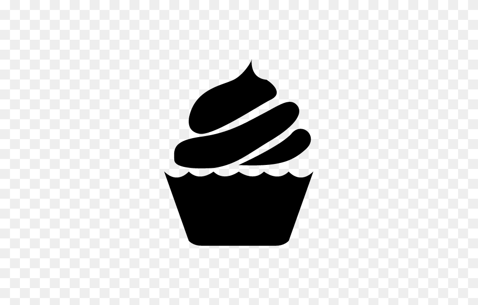 Cupcake Outline Clip Art Black And White Png