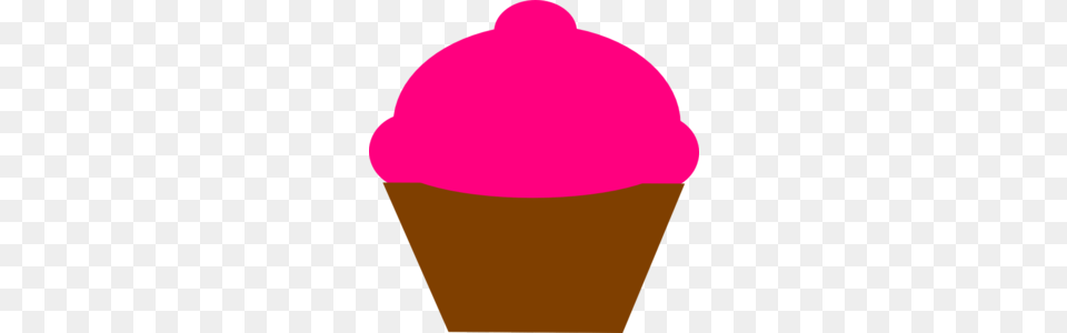 Cupcake Pink Clip Art, Cake, Cream, Dessert, Food Free Png Download