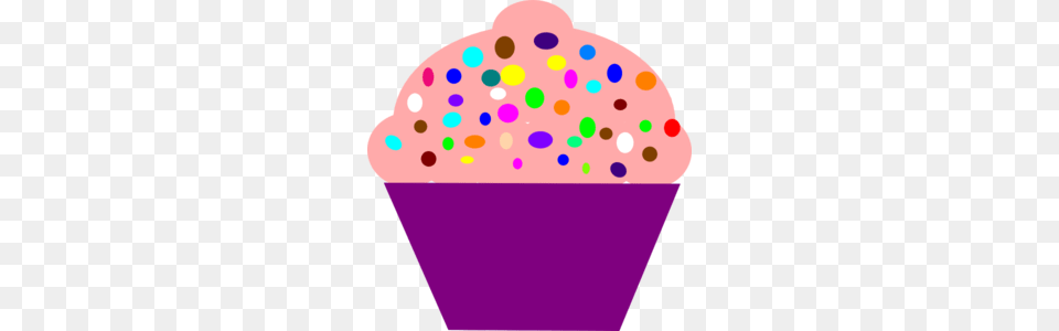 Cupcake Pink Clip Art, Cream, Dessert, Food, Ice Cream Free Png Download