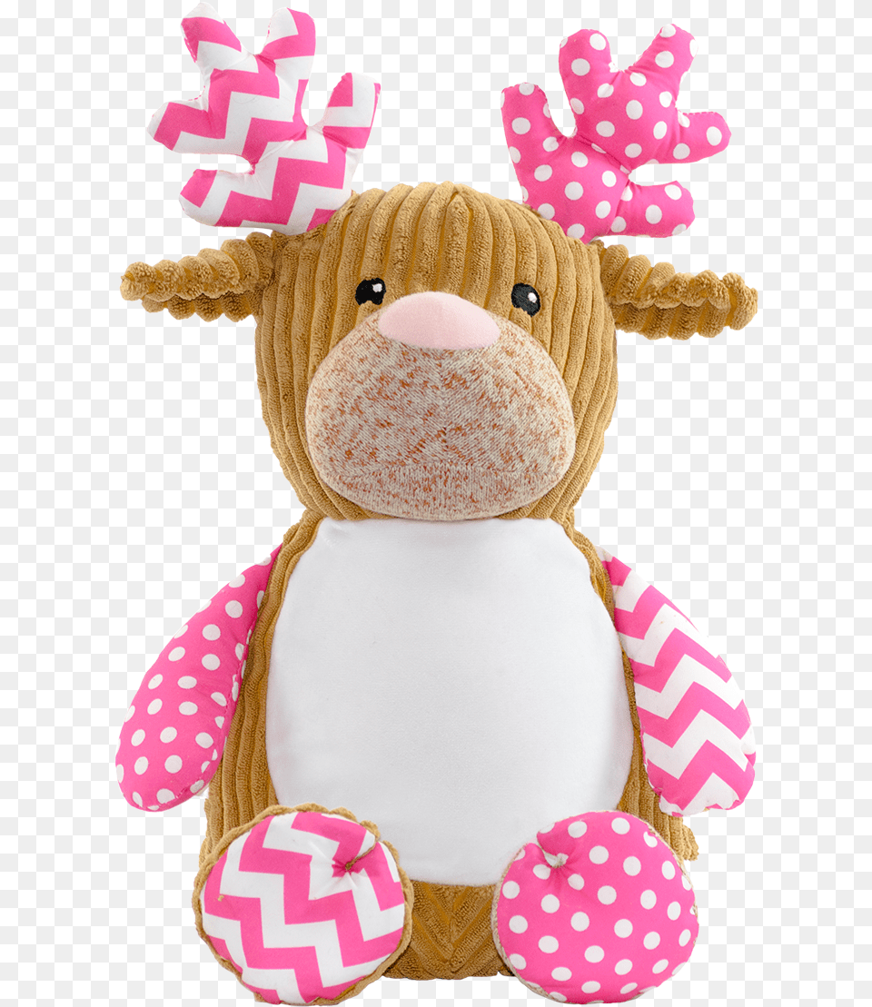 Cupcake The Pink Reindeer Deer Cubbie, Plush, Toy Free Png