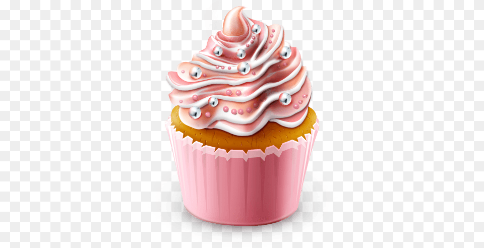 Cupcake Transparent 4 Image Transparent Cupcake, Birthday Cake, Cake, Cream, Dessert Png