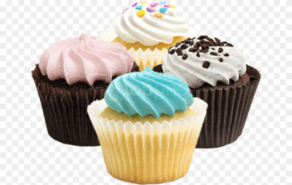 Cupcake Transparent Cupcakes, Cake, Cream, Dessert, Food Free Png Download