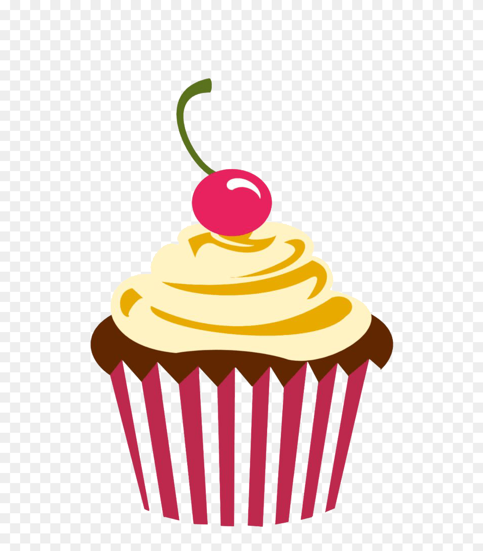 Cupcake Transparent Free Download, Cake, Cream, Dessert, Food Png Image