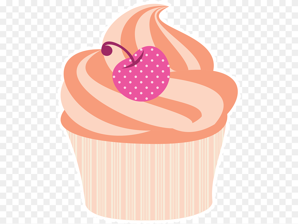 Cupcake Vintage Vector, Cake, Cream, Dessert, Food Free Png