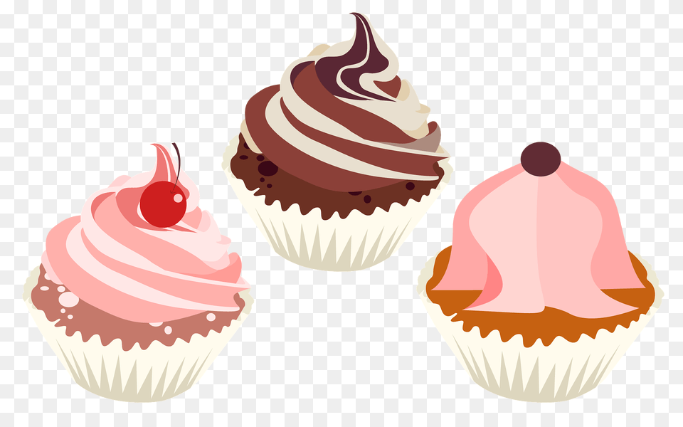 Cupcakes Clipart, Cake, Cream, Cupcake, Dessert Free Png
