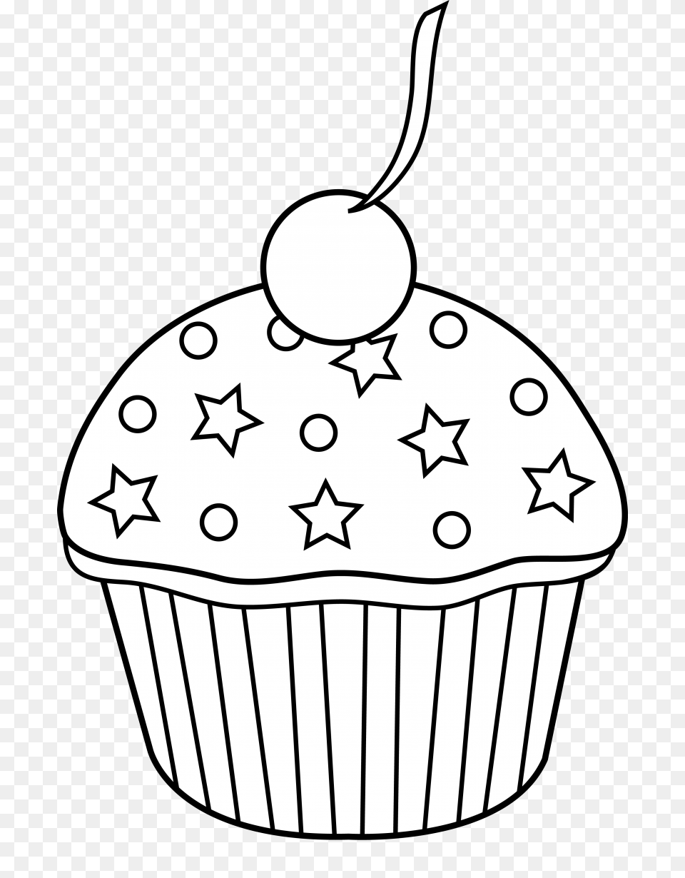 Cupcakes Cupcake Clipart Cupcake Clipart Black, Cake, Cream, Dessert, Food Png Image