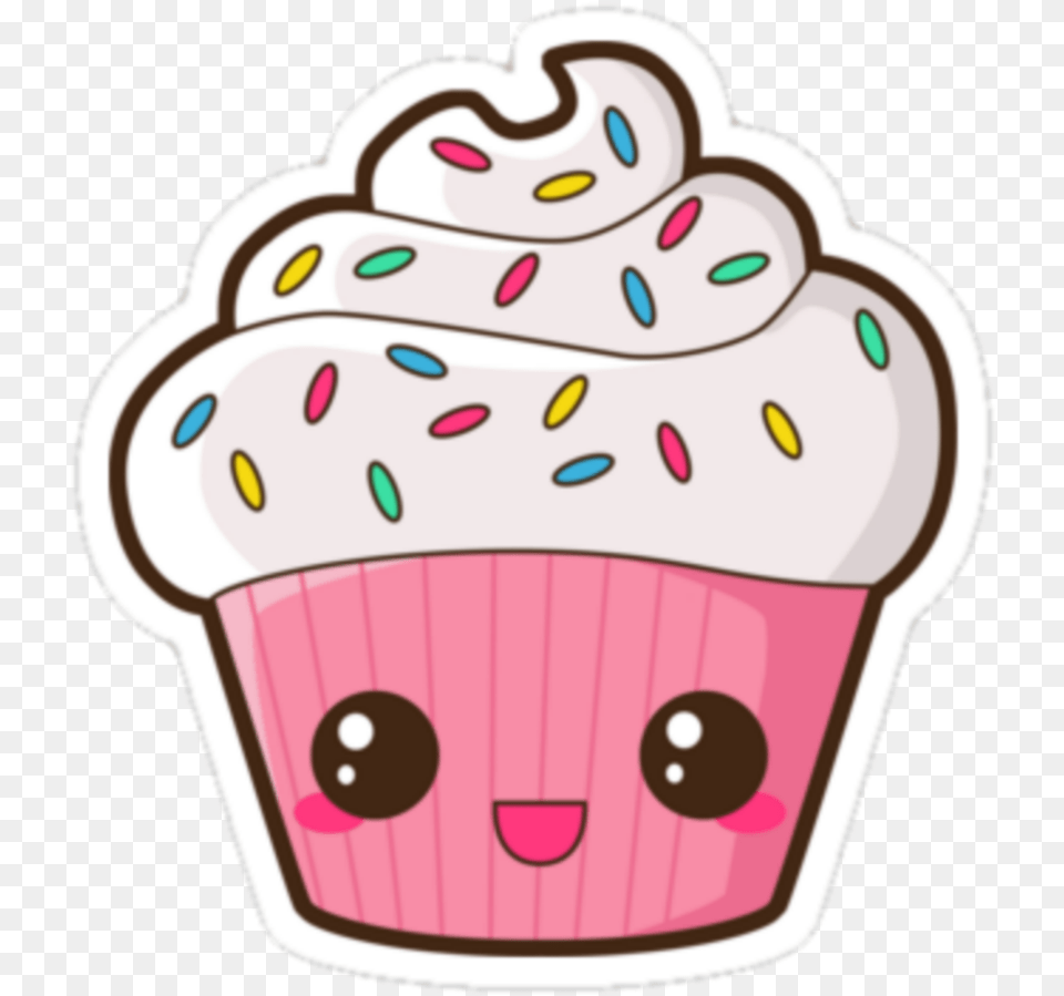 Cupcakes Kawaii, Cake, Cream, Cupcake, Dessert Png