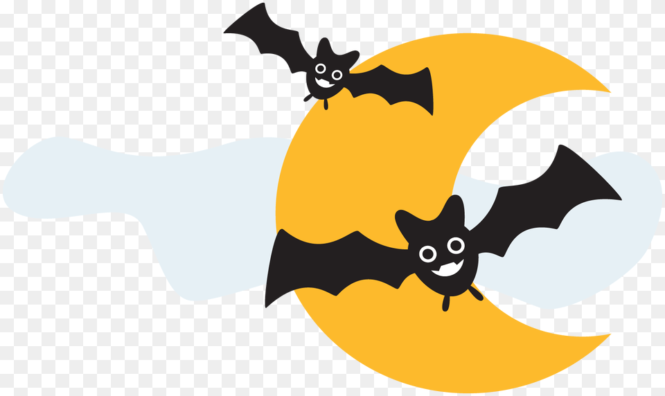 Cupcakes Les Chauves Souris Clip Art Pques Lune Bat Halloween Drawing Bat, Logo, Animal, Mammal, Wildlife Free Transparent Png